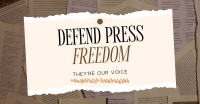 Defend Press Freedom Facebook Ad Design