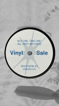 Vinyl Record Sale Instagram story Image Preview