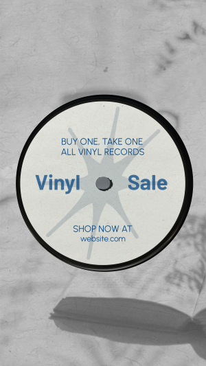 Vinyl Record Sale Instagram story Image Preview