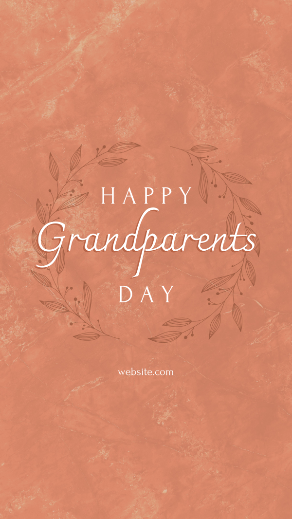 Elegant Classic Grandparent's Day Instagram Story Design Image Preview