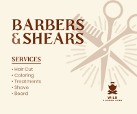 Barbers & Scissors Facebook post Image Preview