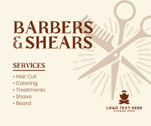 Barbers & Scissors Facebook post Image Preview