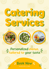 Quirky Catering Services Poster Design