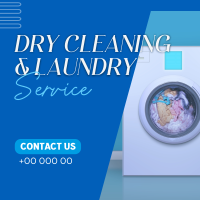 Quality Dry Cleaning Laundry Instagram Post Design