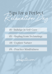 Tips for Relaxation Poster Image Preview