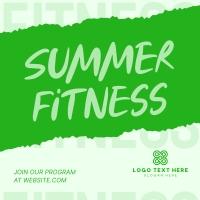 Getting Summer Fit Instagram Post Design