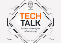 Tech Talk Podcast Postcard Image Preview