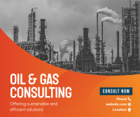 Oil and Gas Business Facebook Post Design