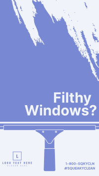 Filthy Window Cleaner Instagram Story Design