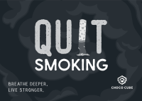 Quit Smoking Postcard Image Preview