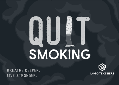 Quit Smoking Postcard Image Preview