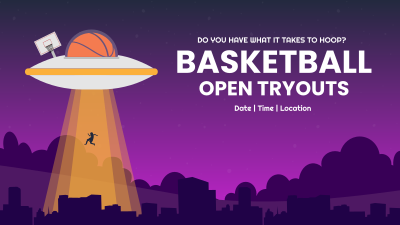 Basketball UFO Facebook event cover Image Preview