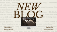 Minimalist Blog Post Animation Preview