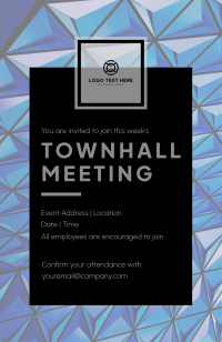 Professional Office Townhall Invitation Image Preview