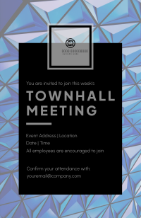 Professional Office Townhall Invitation Image Preview