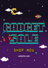 Retro Gadget Sale Poster Design