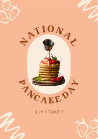 Strawberry Pancake Flyer Design
