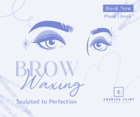 Eyebrow Waxing Service Facebook Post Design