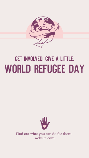 World Refugee Day Dove Facebook story Image Preview