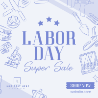 Labor Day Sale Instagram Post Design