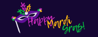 Colors of Mardi Gras Facebook Cover Design