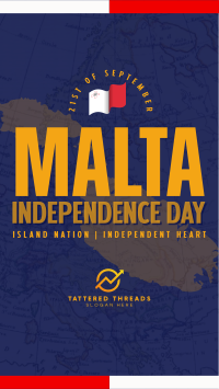 Simple Malta Independence Day TikTok Video Image Preview