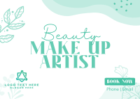 Beauty Make Up Artist Postcard Design