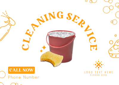 Professional Cleaning Postcard Image Preview