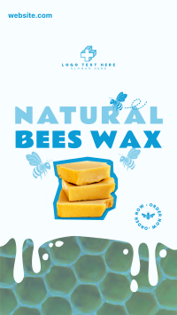 Naturally Made Beeswax Facebook Story Design