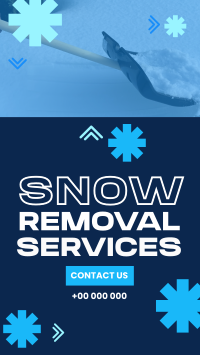 Snowy Snow Removal Instagram Story Design