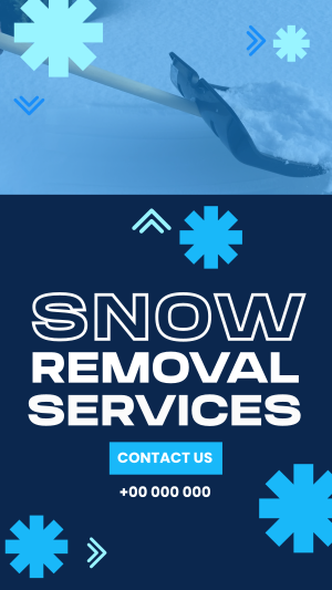 Snowy Snow Removal Instagram story Image Preview