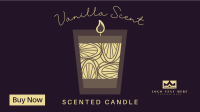 Illustrated Scented Candle Facebook Event Cover Design