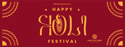 Over A Holi Fest Facebook cover Image Preview