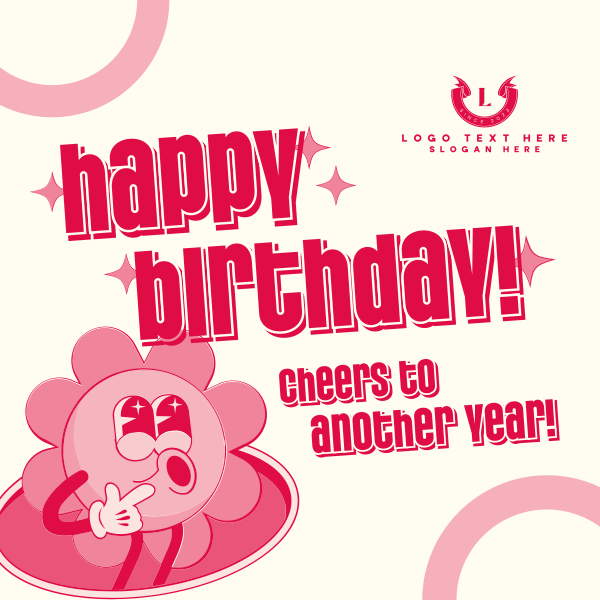 Happy Birthday Greeting Instagram Post Design