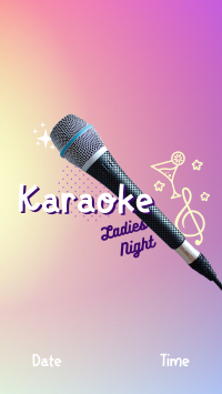 Karaoke Ladies Night Instagram Story Design