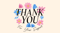 Floral Thank You Video Image Preview