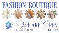 Quirky Boutique Business Hours Facebook Event Cover Design