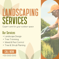 Professional Landscape Services Linkedin Post Design