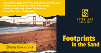 Footprints in the Sand Facebook Ad Design
