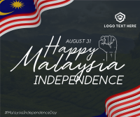 Malaysia National Day Celebrate Facebook Post Design