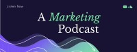 Marketing Professional Podcast Facebook Cover Design
