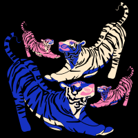 Trendy Tigers T-shirt Image Preview