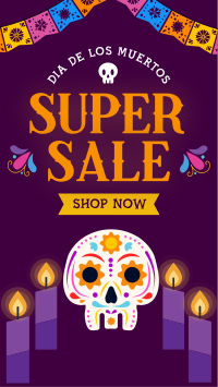 Candle Vigil  De Los Muertos Sale Instagram story Image Preview