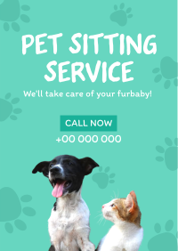 pet sitting flyers