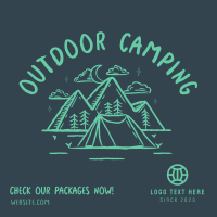 Rustic Camping Linkedin Post Image Preview