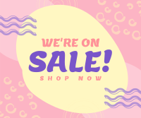 Minimalist Swirly and Dots  Sale Facebook post Image Preview