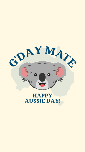 Happy Aussie Koala Instagram story Image Preview