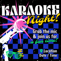 Pop Karaoke Night Instagram Post Design