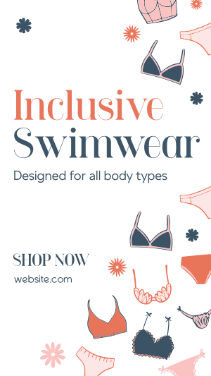 Inclusive Swimwear Facebook story Image Preview