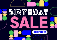 It's your Birthday Sale Postcard Design